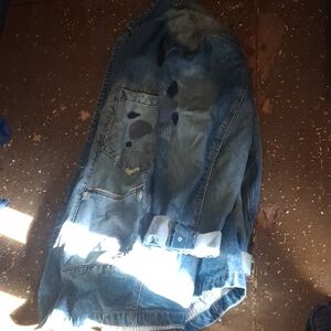 Pepe Jeans Distressed Blue Denim Jacket